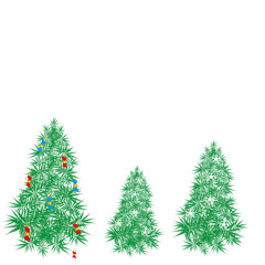 Christmas tree, holiday card