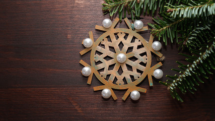 Brown Christmas ornament