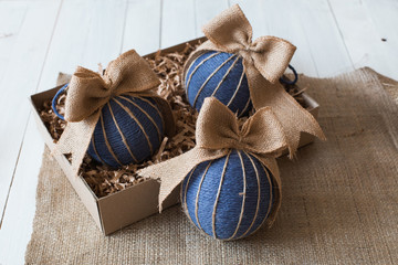 Fototapeta premium Christmas balls. Merry Christmas and Happy New Year.