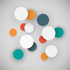 Chaotic circles data infographics template