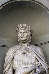 Giovanni Boccaccio statue in Florence