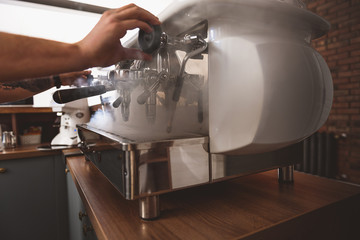 fog from hot water in the cafeteria