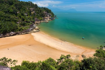 Rocky beach in Borneo