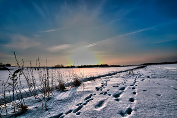 Winter - Spuren im Schnee