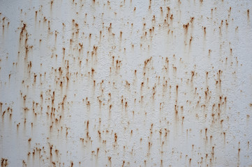 Old rusted metal background. Vintage red pattern