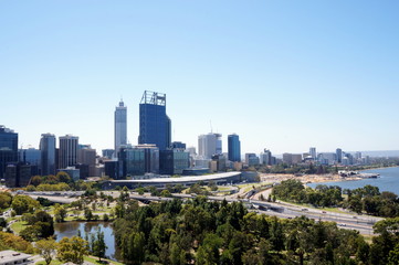 Obraz premium Widok na Perth