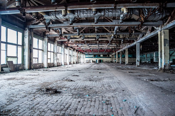 Abandoned ruins of Voronezh factory of radio components
