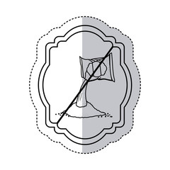 Frame of sugar free icon. Dessert sweet candy food and organic theme. Isolated design. Vector illustration