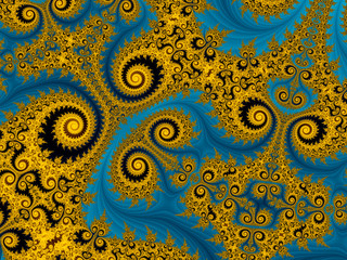 Abstract fractal background computer-generated image