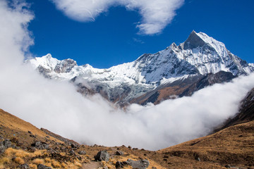 trekking to Annapurna base camp