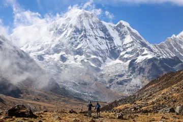 Photo sur Plexiglas Annapurna trekking to Annapurna base camp