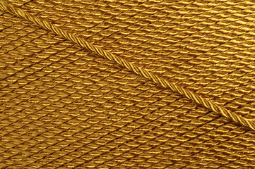 Background of decorative cord - closeup string texture