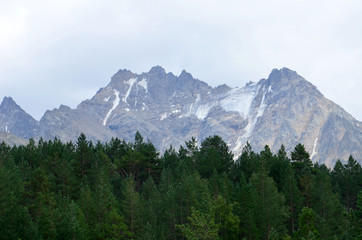 in the foothills of Mount Elbrus