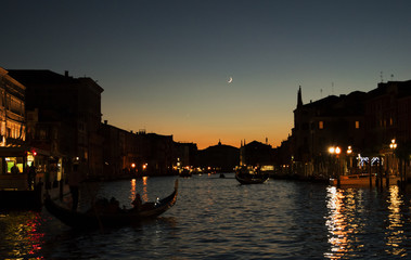 Sunset at Grand Canal Venice