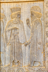 Noblemen relief detail Persepolis