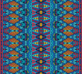ethnic geometric striped seamless tribal  pattern 