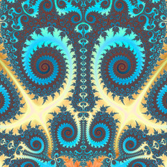 Abstract fractal background computer-generated image