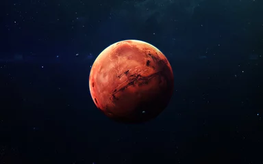 Foto op Canvas Mars - Hoge resolutie prachtige kunst presenteert planeet van het zonnestelsel. Deze afbeeldingselementen geleverd door NASA © Vadimsadovski