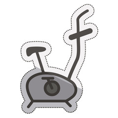 Bike icon. Healthy lifestyle fitness and sport theme. Isolated design. Vector illustration