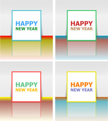 Fototapeta premium Happy New Year Holiday Card, Merry Christmas