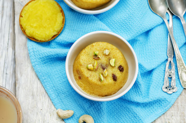 Indian Sooji mango Halwa