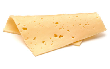 cheese slice isolated on white background cutout