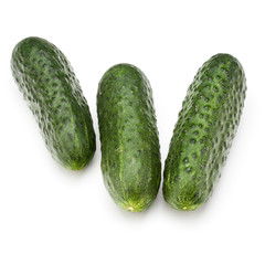 Cucumber vegetable isolated on white background cutout