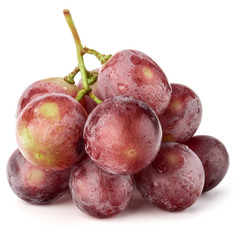 Red grape berry bunch isolated on white background cutout