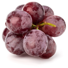 Red grape berry bunch isolated on white background cutout