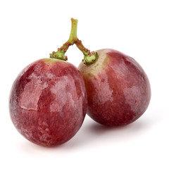 Red grape berry bunch isolated on white background cutout