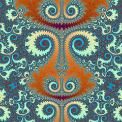 Abstract fractal background computer-generated image