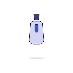 Perfume color thin line icon.Vector illustration