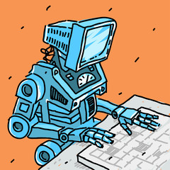Robot Vector illustration