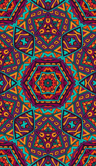 Abstract festive colorful mosaic pattern