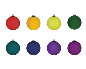 Christmas ball. Color vector illustation.