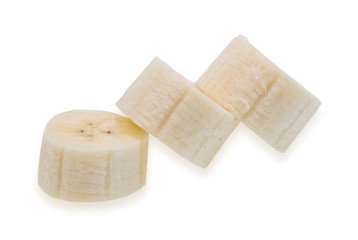 Bunch of bananas isolated on white background