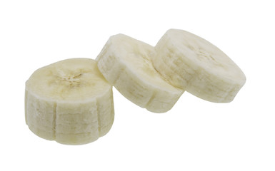 Bunch of bananas isolated on white background