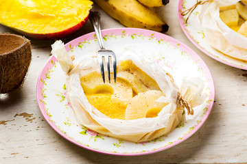 Tropical Fruits in Parchmen