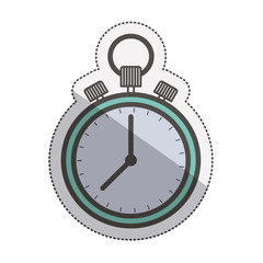 Chronometer icon. Healthy lifestyle fitness and sport theme. Isolated design. Vector illustration