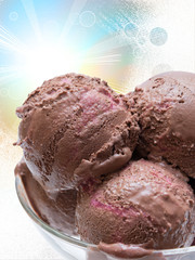 Ice cream close up