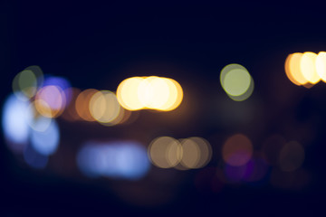 city night bokeh