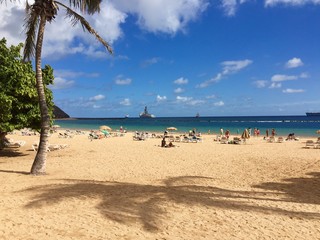 Tropical beach, November, Tenerife, Spain