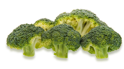 broccoli on white background