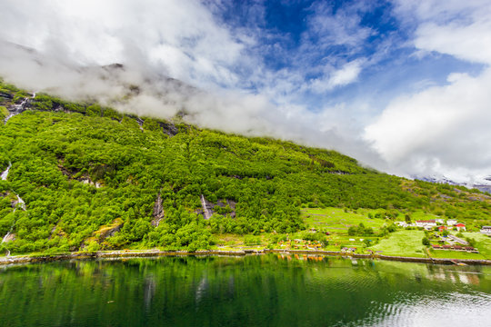 Beautiful view of Geirangerfjord, Norway