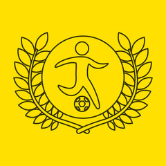 football sportsman flag background design vector illustration eps 10