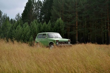Obraz na płótnie Canvas lada Niva automobile Russian car
