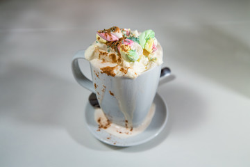 Schoggi Melange - Swiss hot chocolate with cream and marshmallow