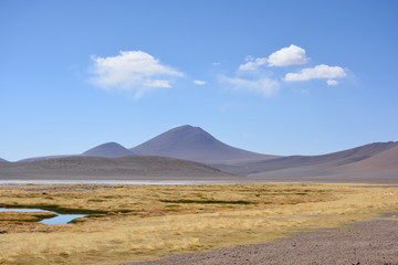 Fototapeta na wymiar amazing landscape in Atacama desert Chile