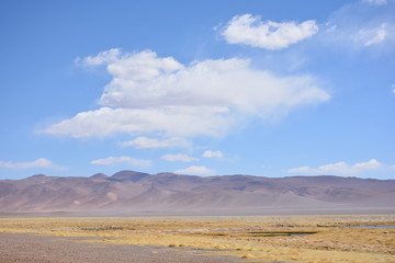 Fototapeta na wymiar amazing landscape in Atacama desert Chile