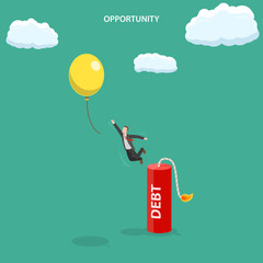 Opportunity isometric flat vector illustration.